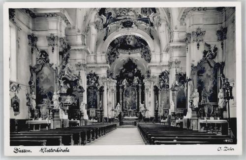 Dießen Klosterkirche Verlag Ottmar Zieher sign. O.Zieher
