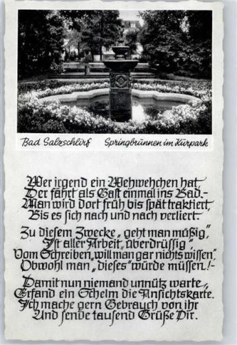 Bad Salzschlirf Springbrunnen im Kurpark