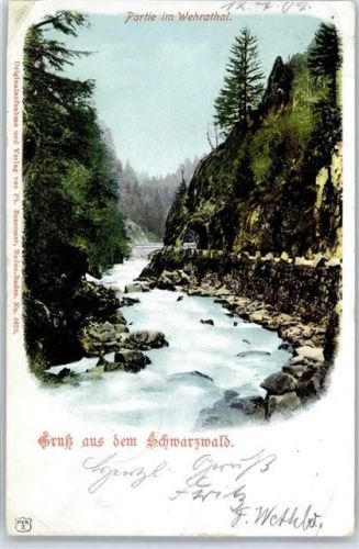 Wehr 1902 Partie im Wehratal
