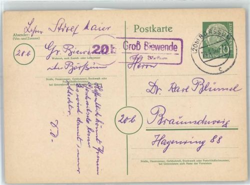 Groß Biewende Landpoststempel