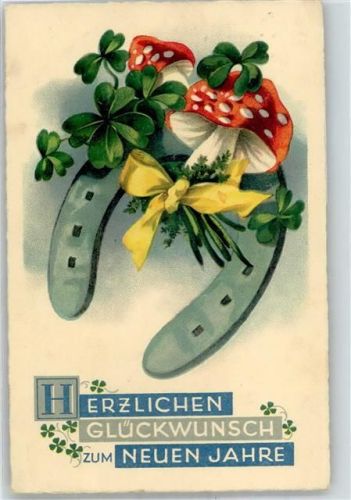 Hufeisen Kleeblatt Neujahr