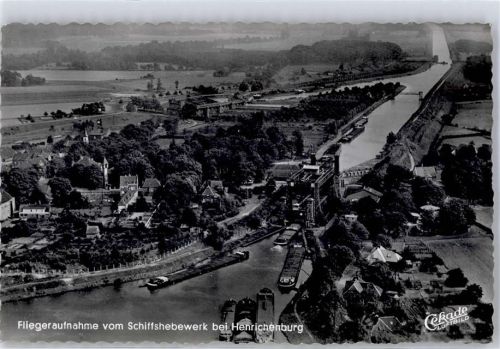 Henrichenburg Fliegeraufnahme vom Schiffshebewerk