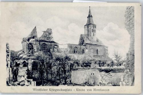 Montfaucon zerstörte Kirche