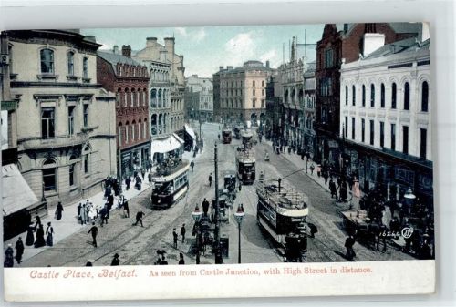 Belfast - Castle Place High Street Straßenbahn