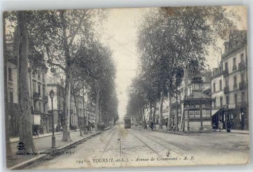 Tours Avenue de Grammont Straßenbahn