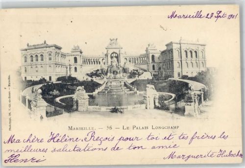 Marseille 1901 Schloss Longchamp