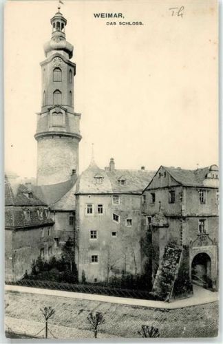 Weimar 1907 Schloss