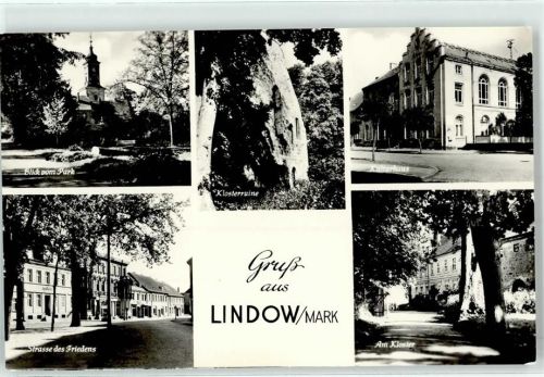 Lindow Klosterruine Kulturhaus Strasse des Friedens Kloster