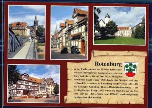 Rotenburg Kirche Brotgasse Schloß Marktplatz