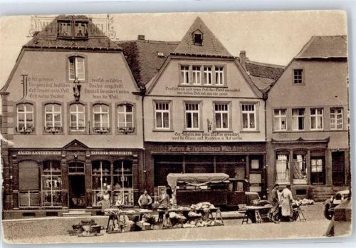St. Wendel Domplatz Farben- und Tapetenhaus Handlung Marktszene