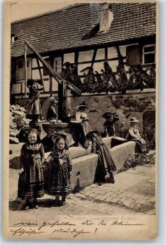 Strasbourg 1906 Schillersdorf Tracht