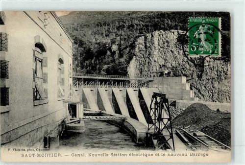 Lect 1924 Elektrizitätswerk Staumauer