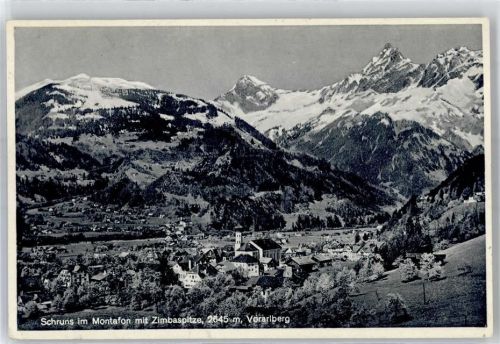 Schruns Blick mit Zimbaspitze