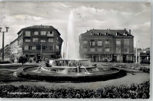 Kaiserslautern Fackelrondell Springbrunnen