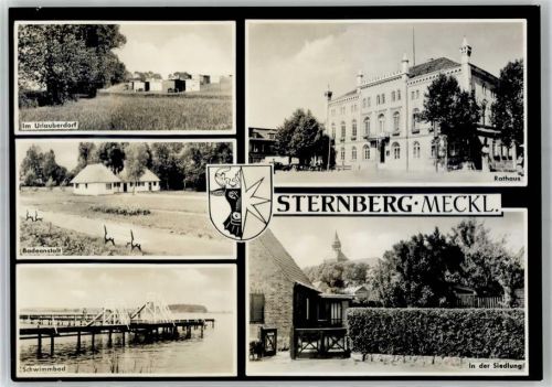 Sternberg Schwimmbad Badeanstalt Siedlung Rathaus Urlauberdorf