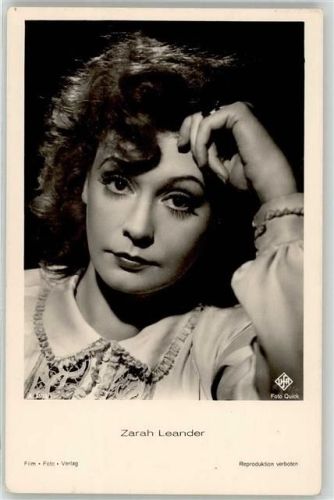 Leander, Zarah Filmschauspieler Foto AK