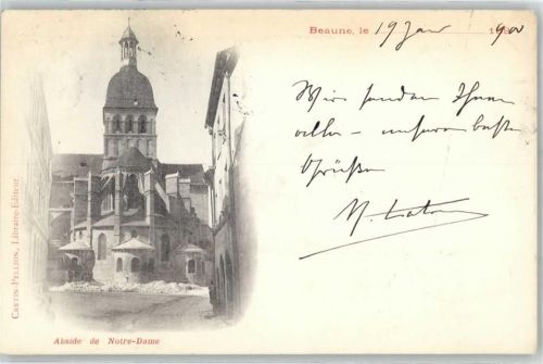Beaune 1900 Abside de Notre Dame