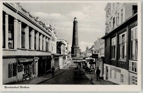 Borkum Leuchtturm Strasse Geschäft