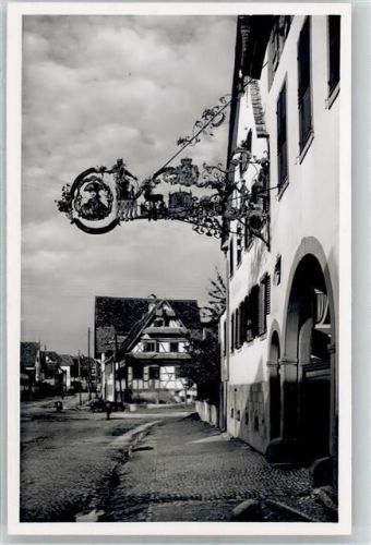 Weisweil Gasthaus Zum Erbprinzen Fritz Zoberst Schild Meister Morstadt