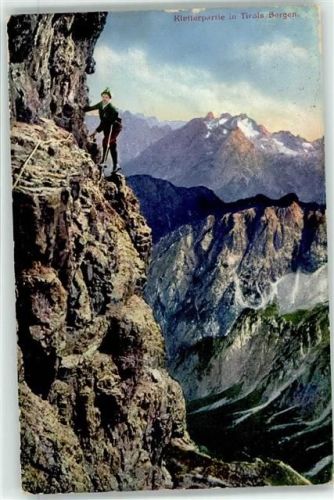 4725 Wallern 1916 - Kletterpartie Bergsteiger