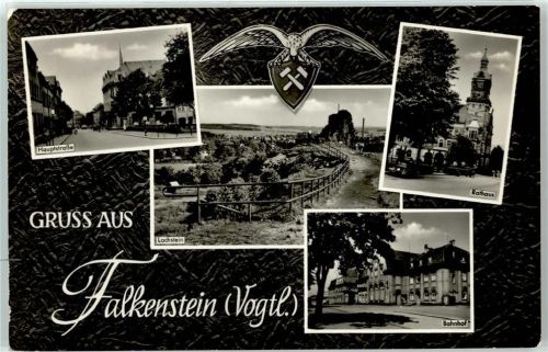 Falkenstein Hauptstraße Rathaus Bahnhof Lochstein