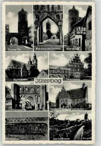 Jüterbog Zinnaer Tor Nicolaikirche Marienkloster Dammtor Neumarkt Rathaus Tetzelkasten