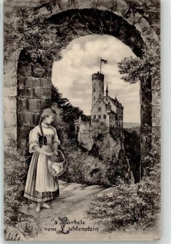 Lichtenstein 1914 Schloß Lichtenstein Bärbele
