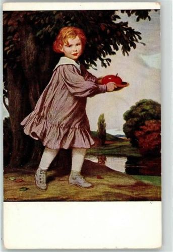 Herbst Kind Jugend-Postkarte
