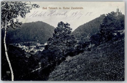 75385 W7264 Bad Teinach 1912 - Ruine Zavelstein