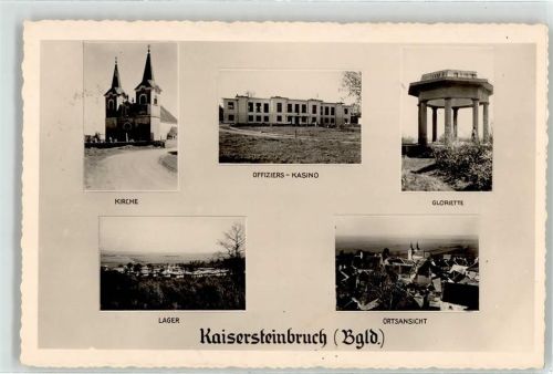 Kaisersteinbruch 1939 Kirche Kaserne