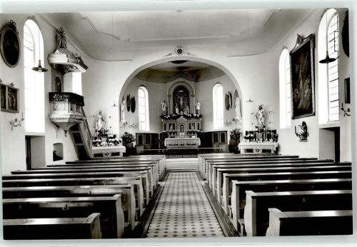 88179 W8999 Oberreute , Allgäu - Pfarrkirche innen