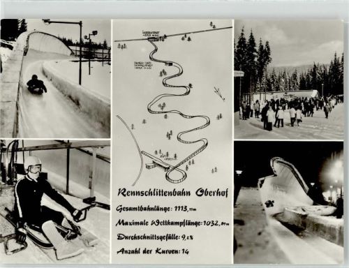 Oberhof Rennschlittenbahn Wintersport