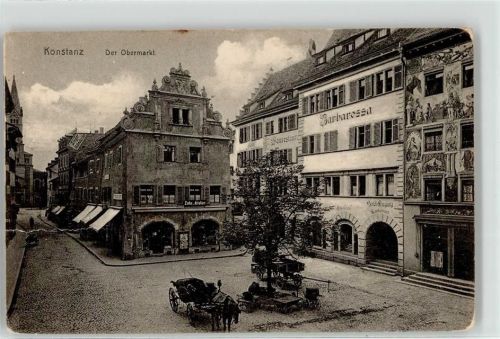 Konstanz Obermarkt Gasthaus Barbarossa Geschäft