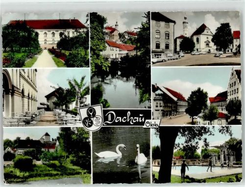 85221 W8060 Dachau - Gasthaus Schloß Schwimmbad Schwanensee