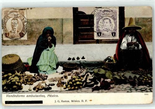 Mexiko City 1920 Marktszene Tracht