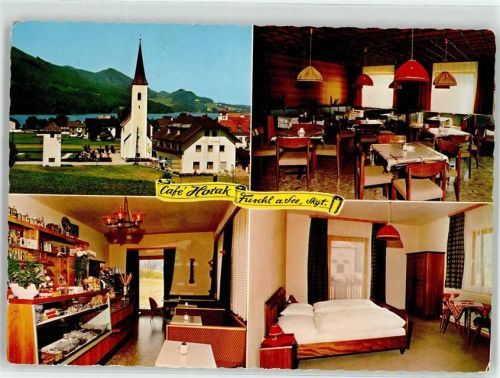 Fuschl 1974 Kirche Cafe Horak