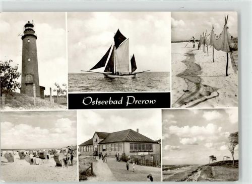 Ostseebad Prerow Leuchtturm Strand Schiff