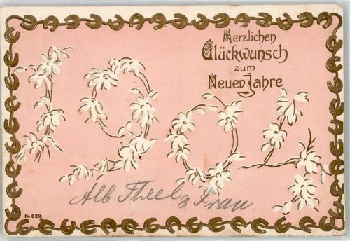 1904 Neujahr Blumen