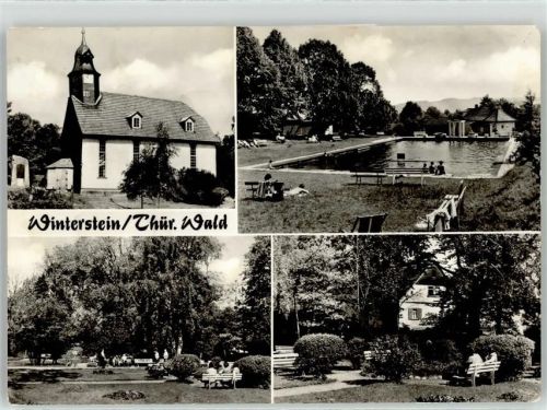 Winterstein Schwimmbad Kirche Park