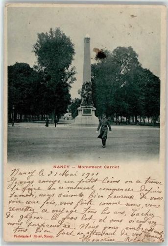 Nancy 1901 Denkmal Carnot
