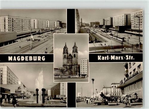 Magdeburg Karl Marx Straße Straßenbahn