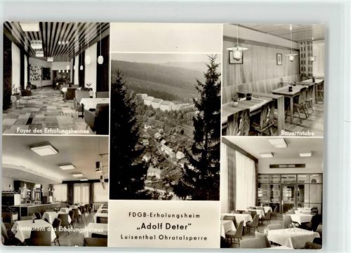 Luisenthal FDGB Erholungsheim Adolf Deter