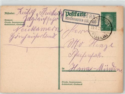 Neukamern Landpoststempel
