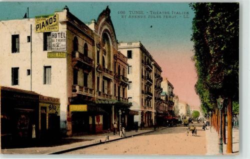 Tunis Theatre Italien Avenue Jules Ferry Bar Hotel Apotheke Pharmacie