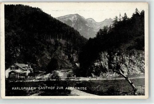 Krampen 1927 Karlgraben Gasthaus Zur Alpenrose Rudolf Blanik