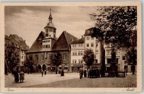 Jena Markt Rathaus Kurfürstendenkmal