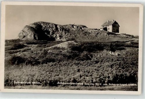 Schneealpenhaus Berghütte Schauerkogel Hüttenstempel