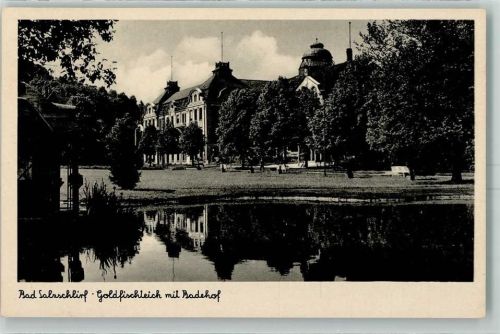 Bad Salzschlirf Goldfischteich mit Badehof