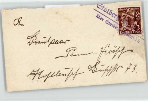 Stolberg Landpoststempel WK II