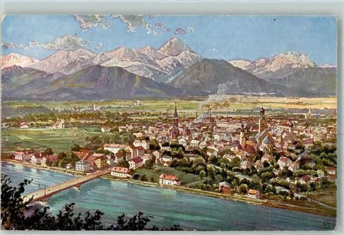 Rosenheim Neue Innbrücke ab 1914